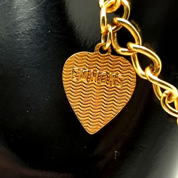 Vintage Emmons Rose Heart bracelet - 1950's or 1960's - Signed - Picture 2 of 3